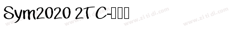 Sym2020 2TC字体转换
